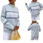 Jane | Snowflake Jacquard Sweater