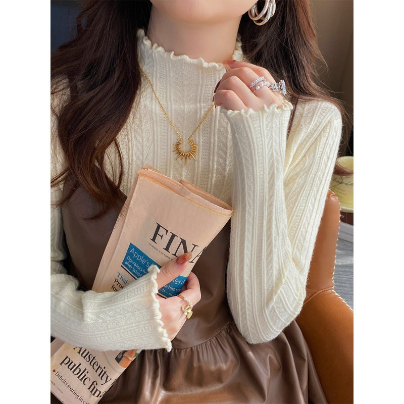 Half Turtleneck Jacquard Knitwear Sweater