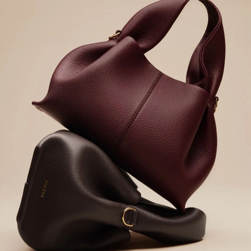 Jaden Leather Cloud Crossbody Bag