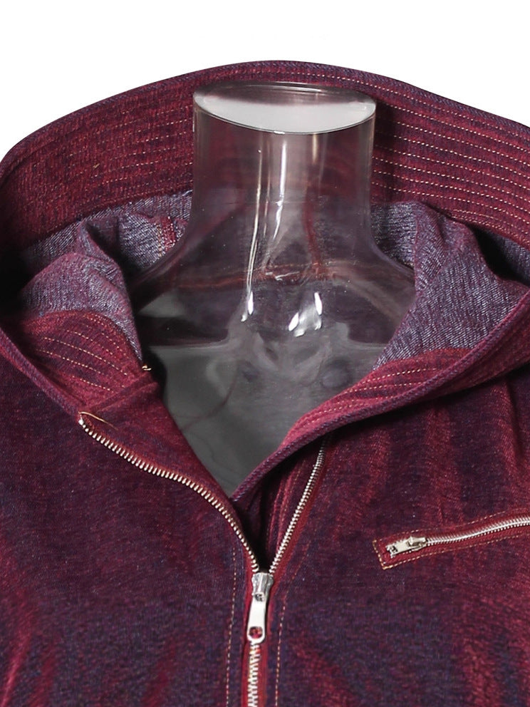 Asymmetric trend denim jacket