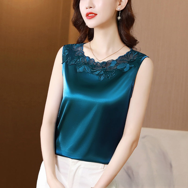 Base Shirt Large Size Sleeveless Top for Suit