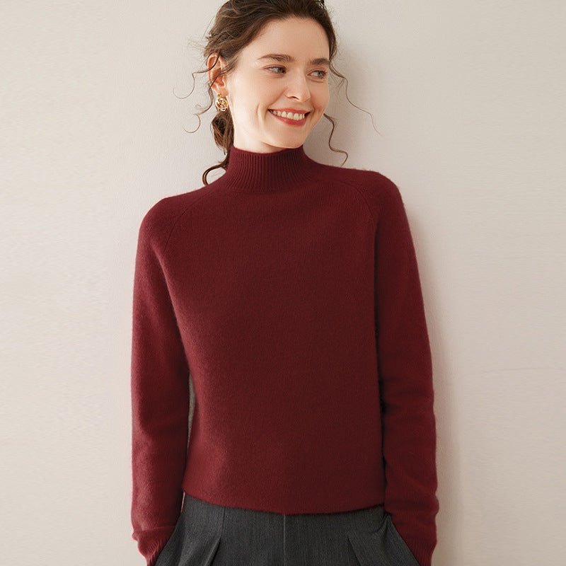 Daria Pure Cashmere Half Turtleneck Sweater
