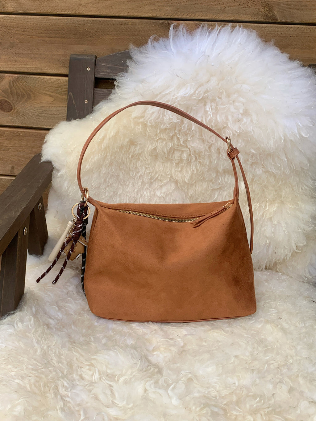 Retro Suede Underarm Handbag