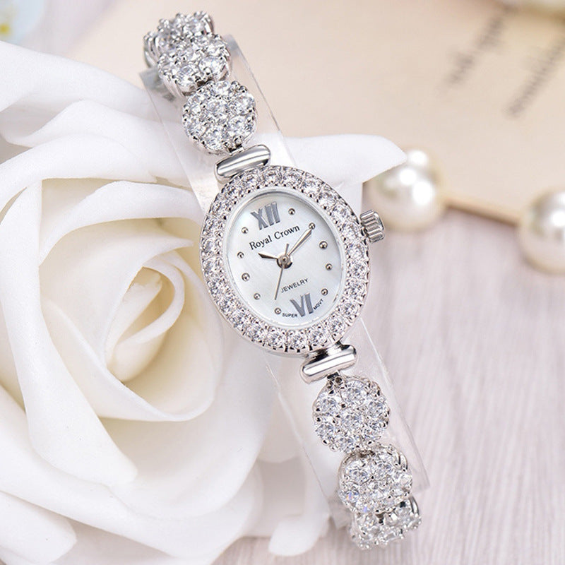 Royal Crown Diamond Bracelet Watch for Women