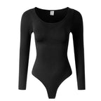 Long-sleeve shapewear bodysuit for women