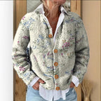 Geometric 3D Print Womens Cardigan Sweater