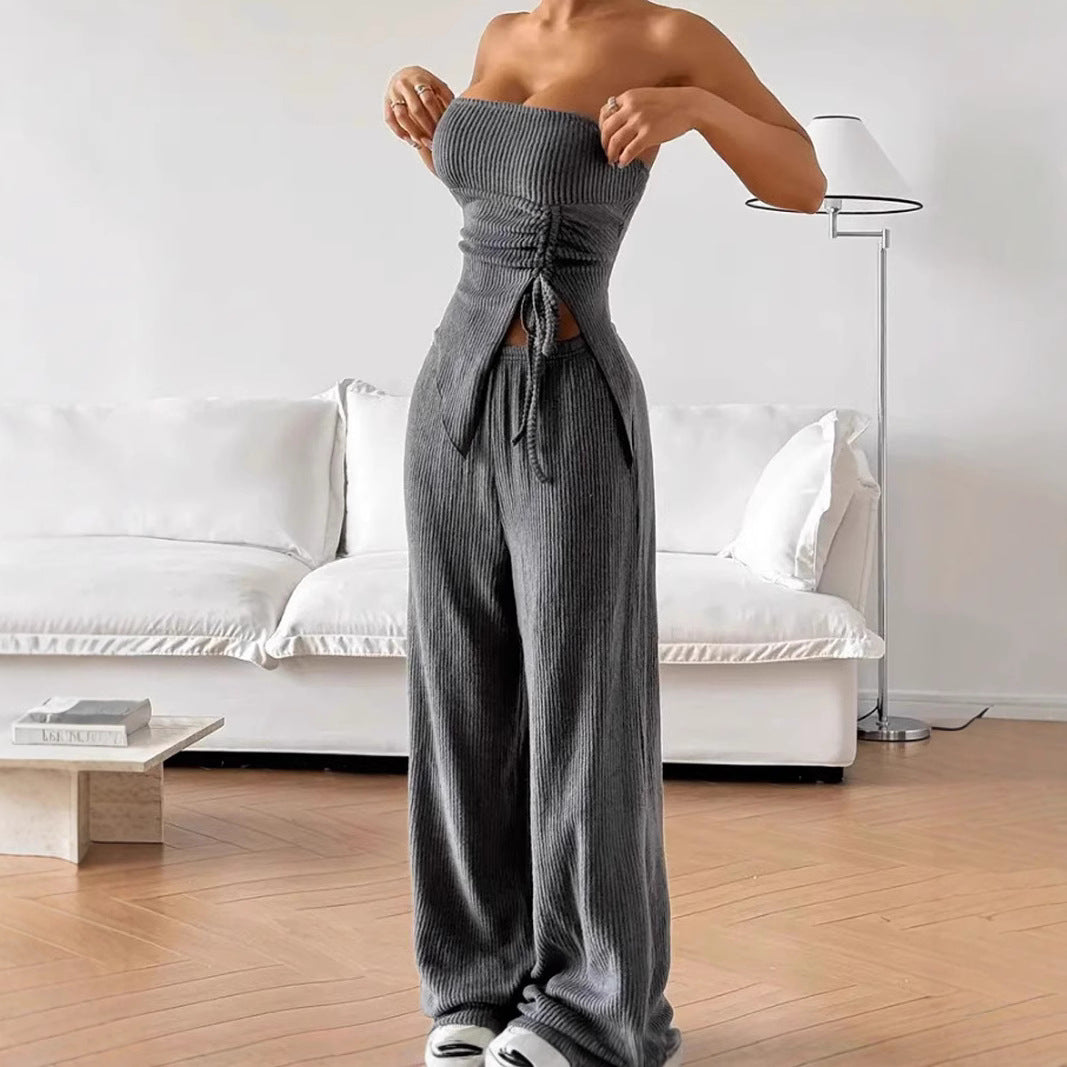 Elegant Sleeveless Two-Piece Set