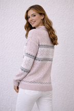 Jane | Snowflake Jacquard Sweater