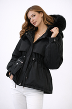 Pia | Padded Winter Fur Collar Jacket