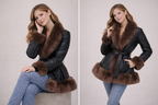 Faux Fur Collar Winter Coat