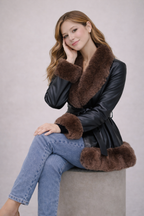 Faux Fur Collar Winter Coat