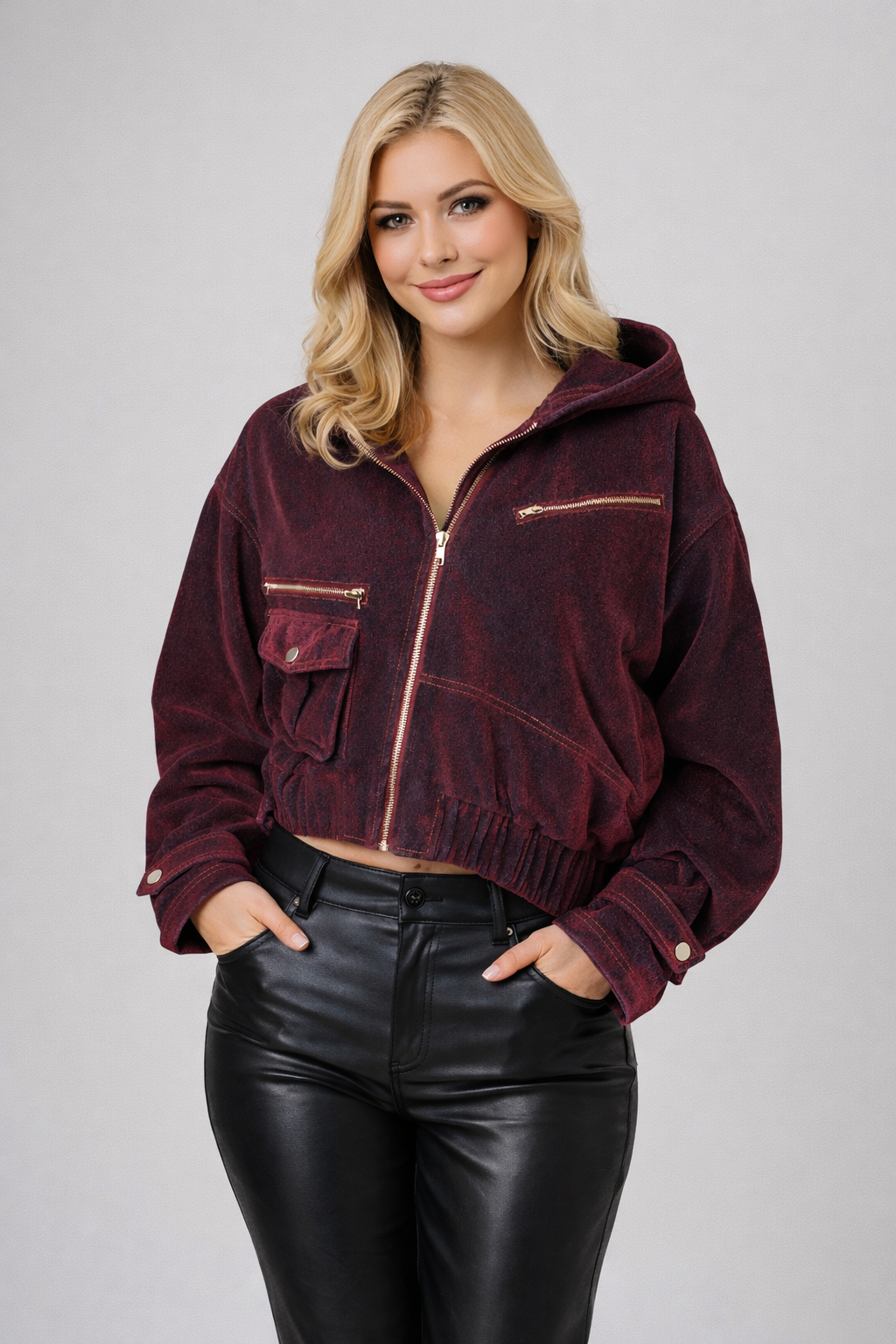 Asymmetric trend denim jacket