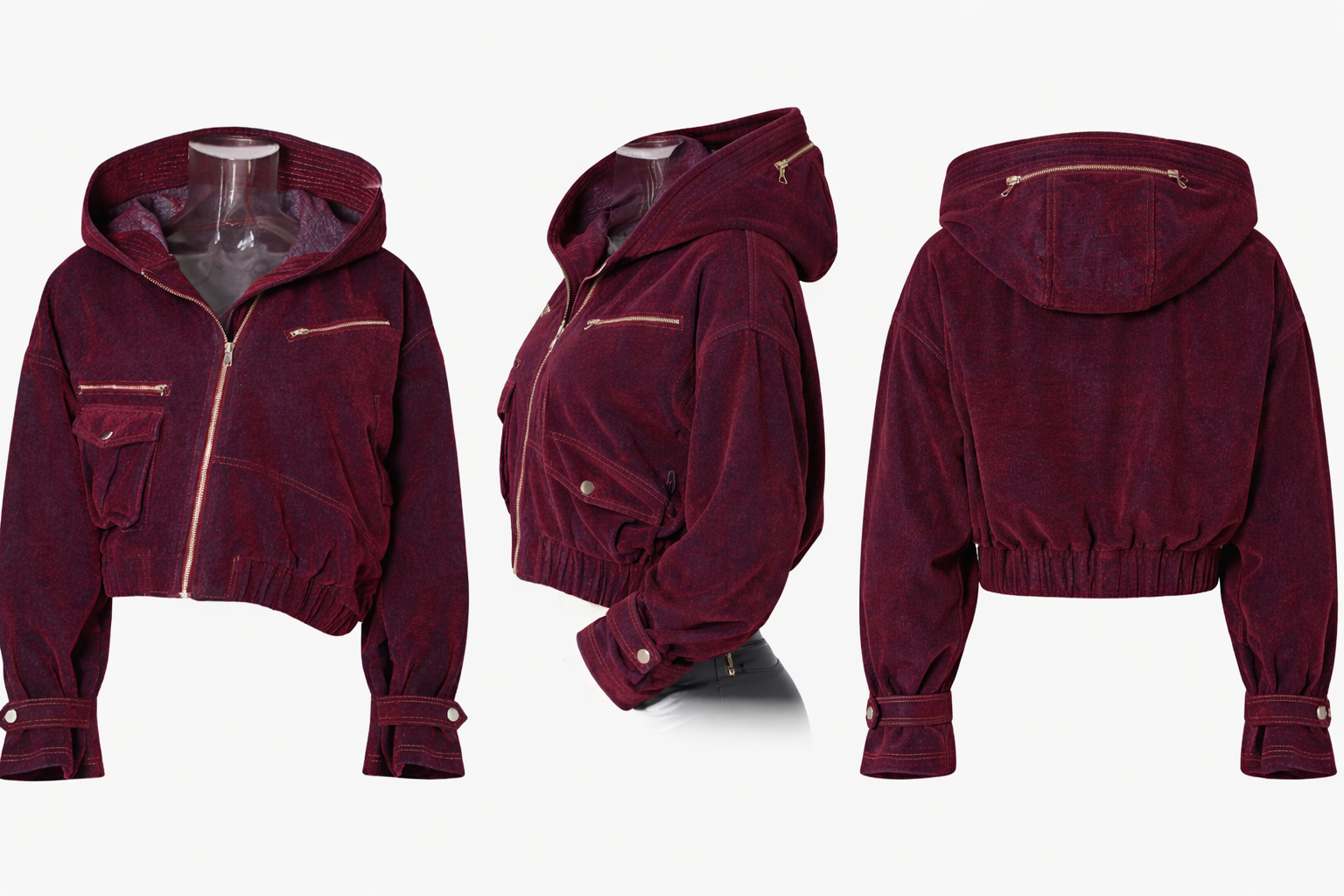 Asymmetric trend denim jacket