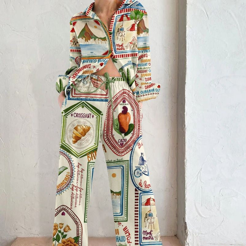 women colorful beach suit set