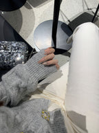 Feliza | Off-Shoulder Mohair Blend Cardigan