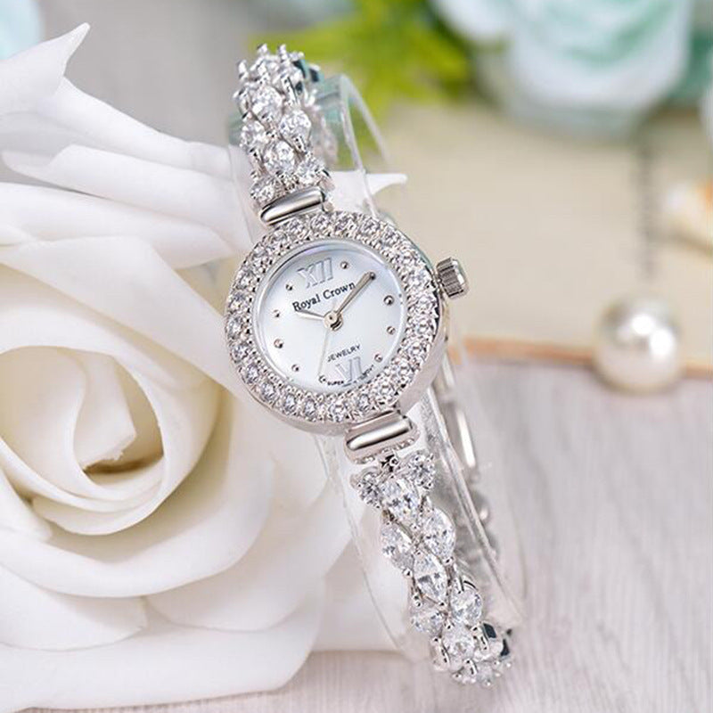 Royal Crown Diamond Bracelet Watch for Women