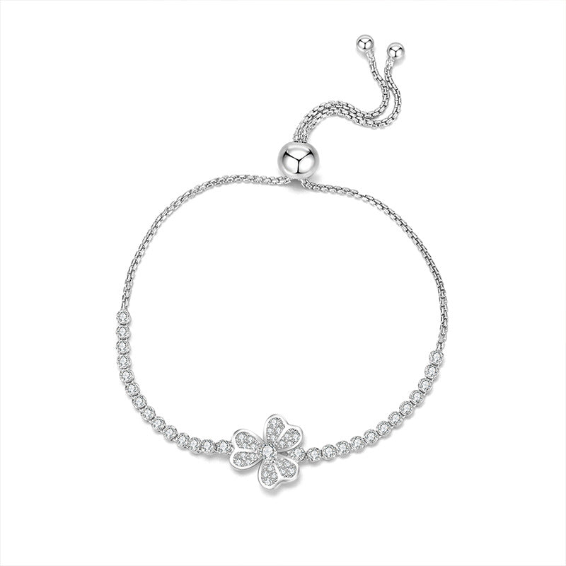 S925 Sterling Silver Diamond Zircon Bracelet