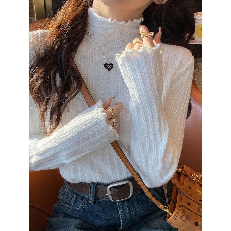 Half Turtleneck Jacquard Knitwear Sweater