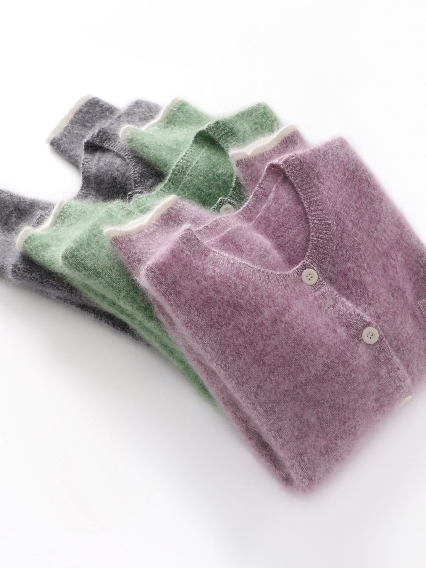 Suki Pure Cashmere Knitted Cardigan Sweater