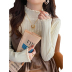 Half Turtleneck Jacquard Knitwear Sweater