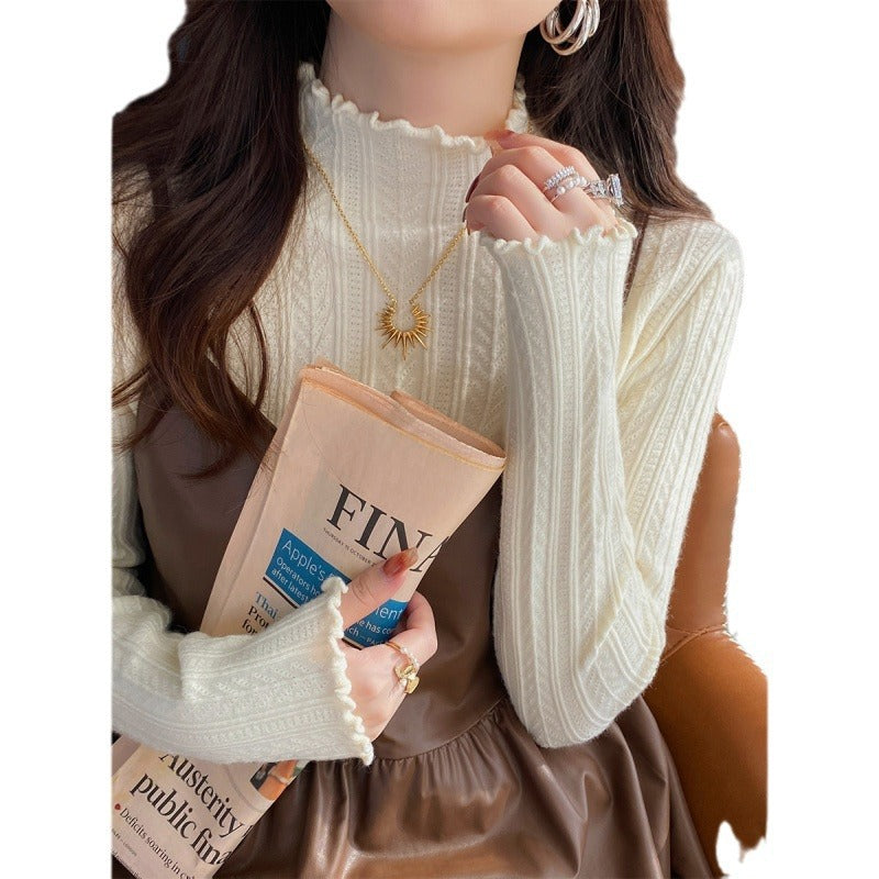 Half Turtleneck Jacquard Knitwear Sweater