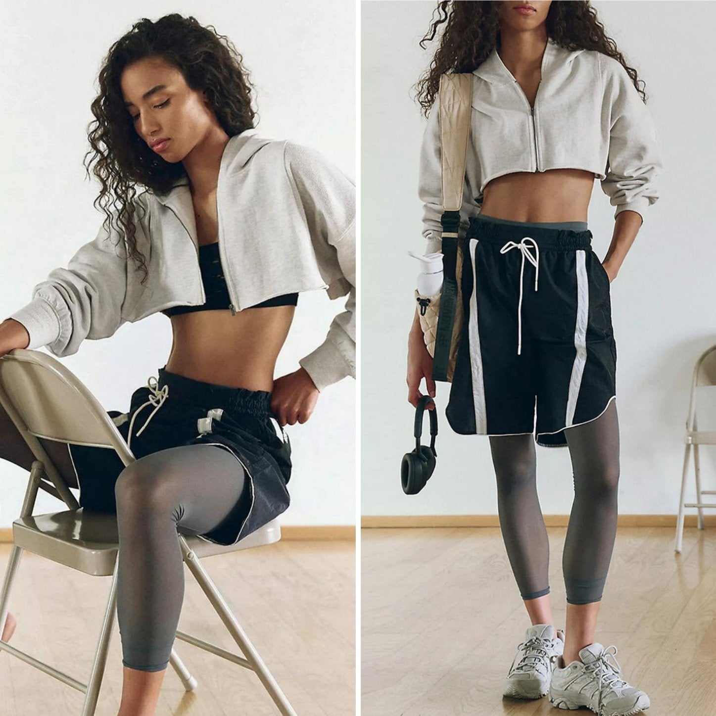 Vicktoria Short-sleeved sports hoodie