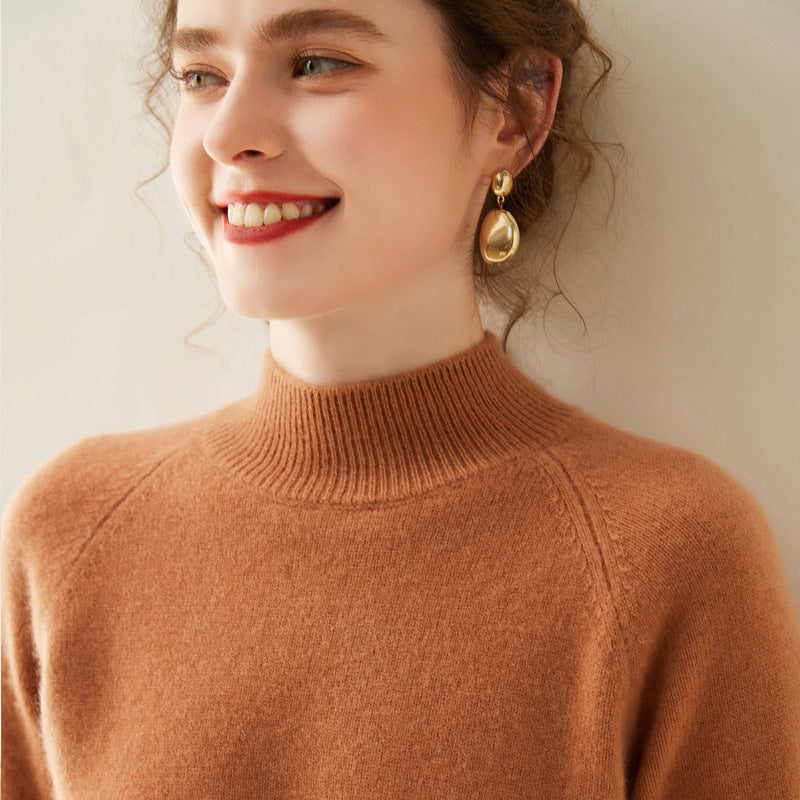 Daria Pure Cashmere Half Turtleneck Sweater