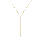 Sterling Silver Diamond Tassel Necklace