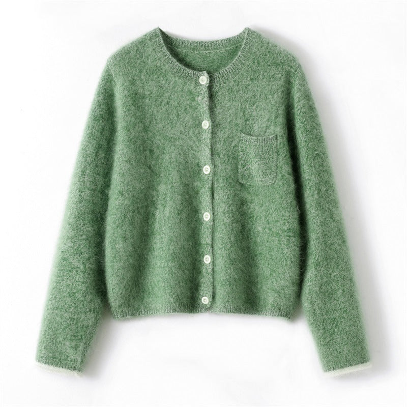 Suki Pure Cashmere Knitted Cardigan Sweater