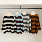 Alpaca wool striped sweater