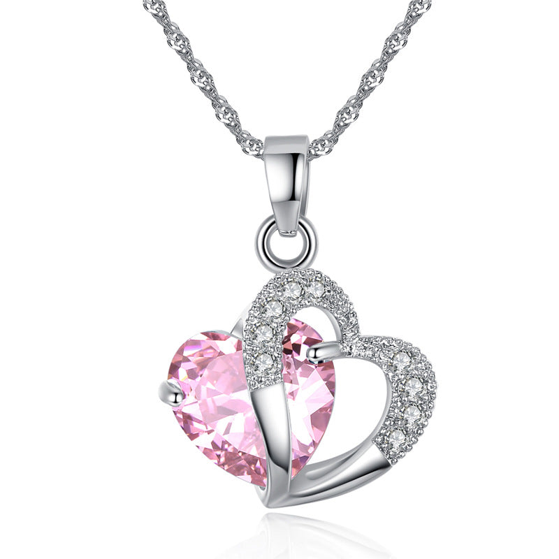 Elegant Crystal Zircon Pendant Necklace for Women
