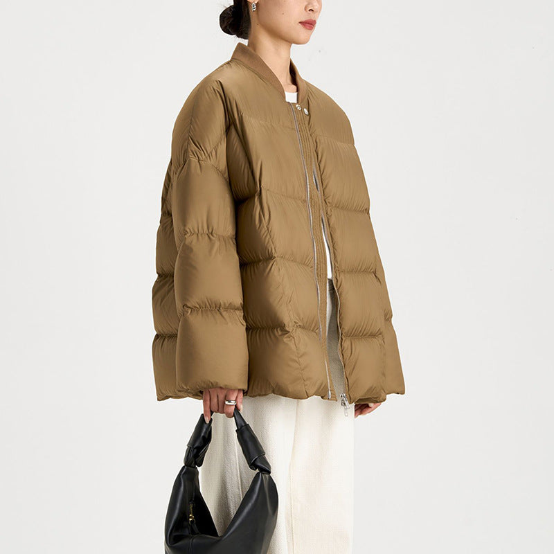 Women's Baseball Collar Down Jacket