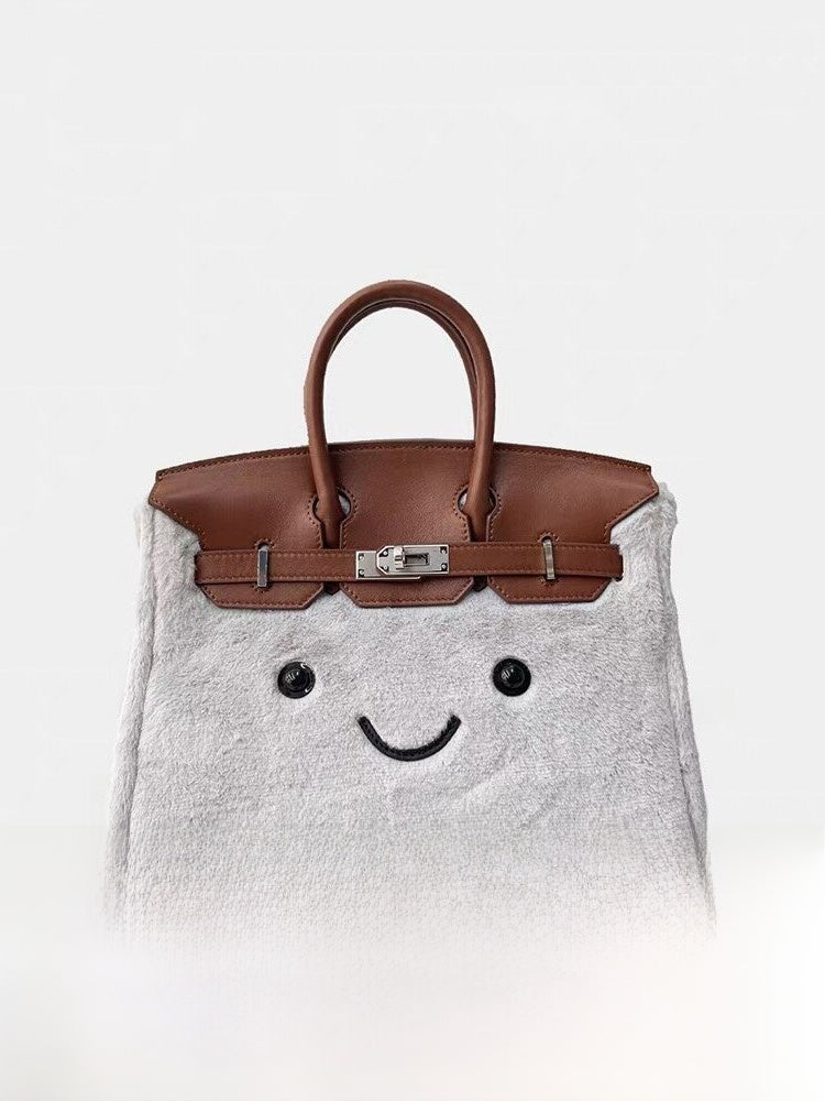 Cute Plush Toy Handbag Mini Birkin Style