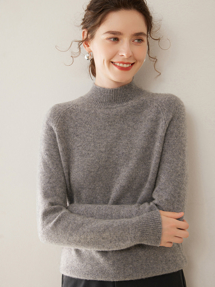 Daria Pure Cashmere Half Turtleneck Sweater