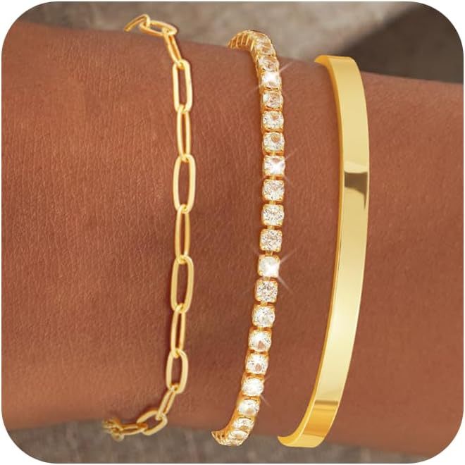 Inlaid single zirconia bracelet