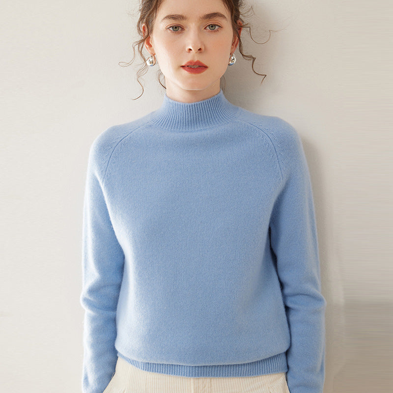 Daria Pure Cashmere Half Turtleneck Sweater