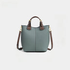 Large capacity genuine leather crossbody shoulder bag