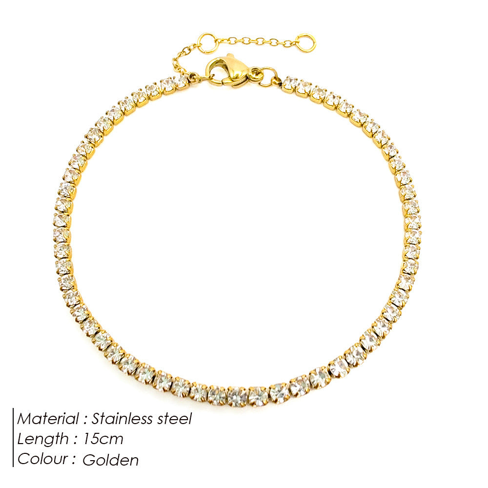 Fashion Simple Single-Row Diamond Bracelet