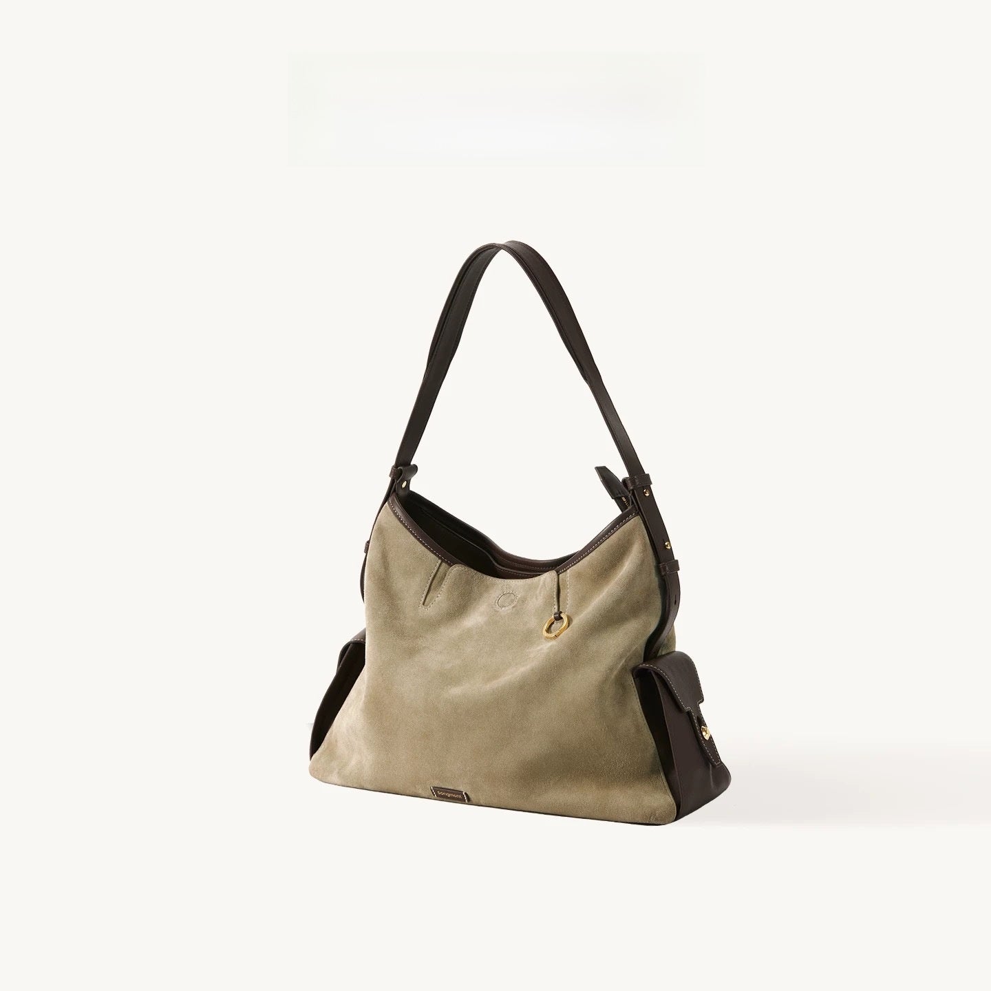 Genuine Leather Crossbody Laptop Hobo Bag