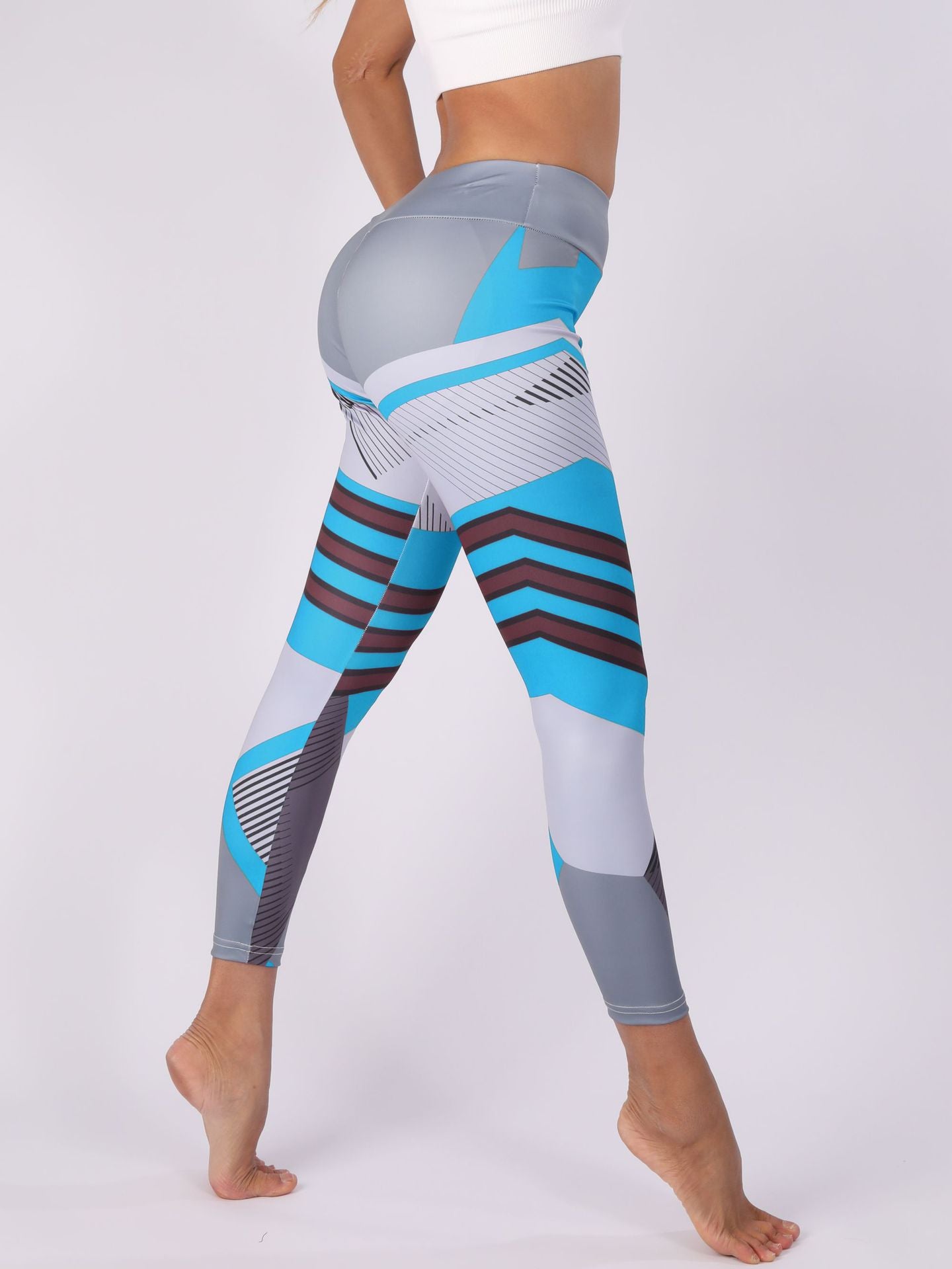 High-Waist Printed Yoga Leggings