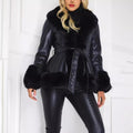 Faux Fur Collar Winter Coat