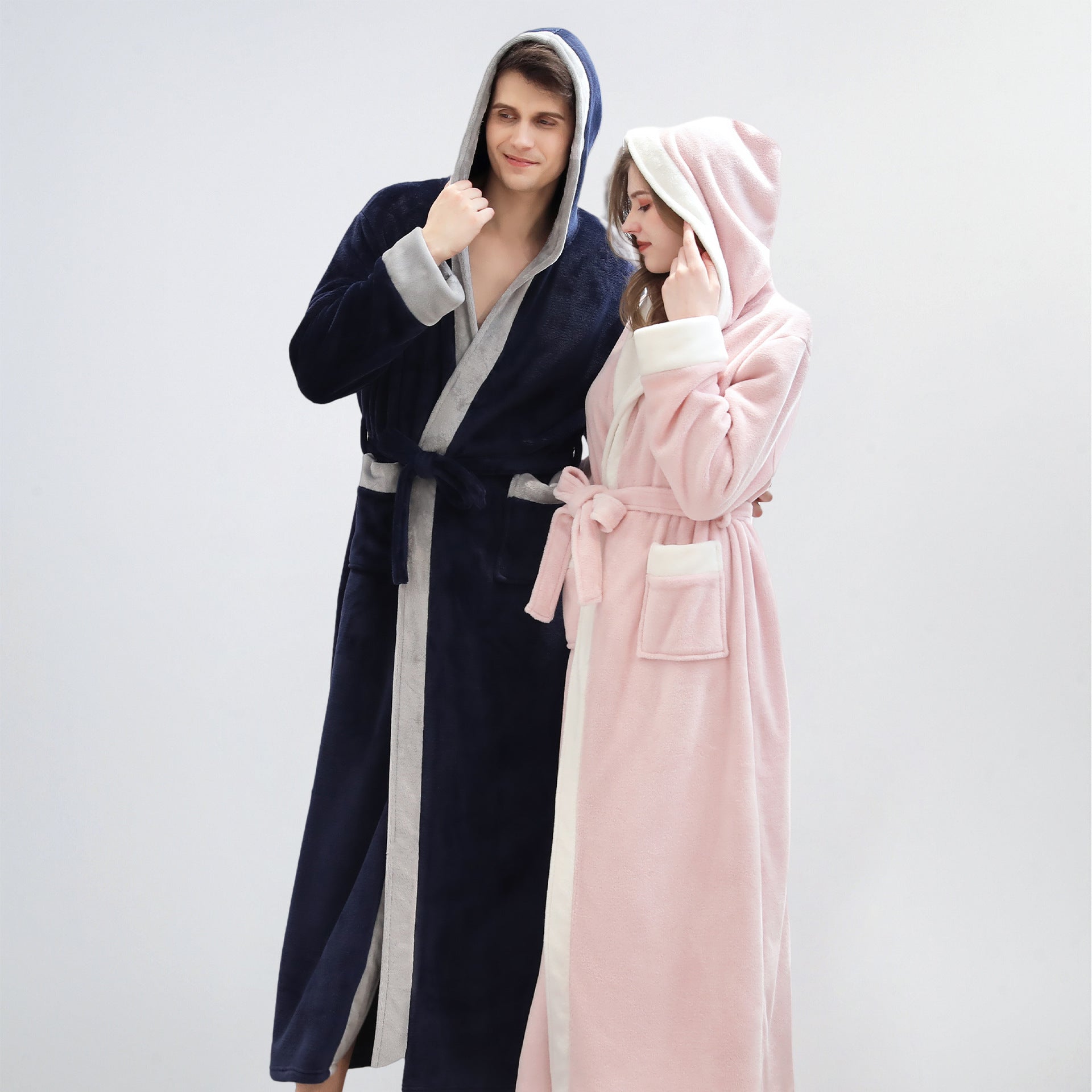 Signature Plush Hooded Flannel Bathrobe