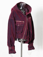 Asymmetric trend denim jacket