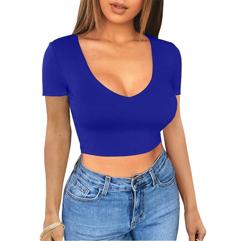 Cropped Square Neck T-Shirt Street