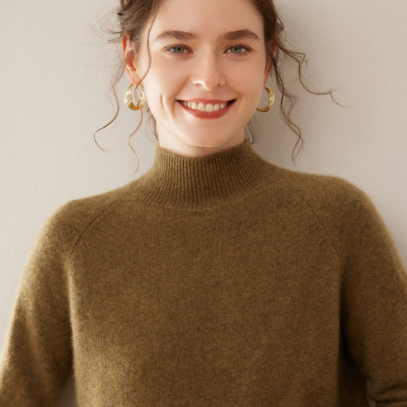 Daria Pure Cashmere Half Turtleneck Sweater