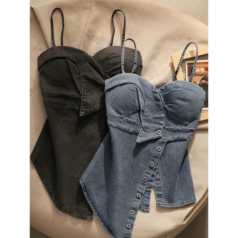 Jill denim camisole