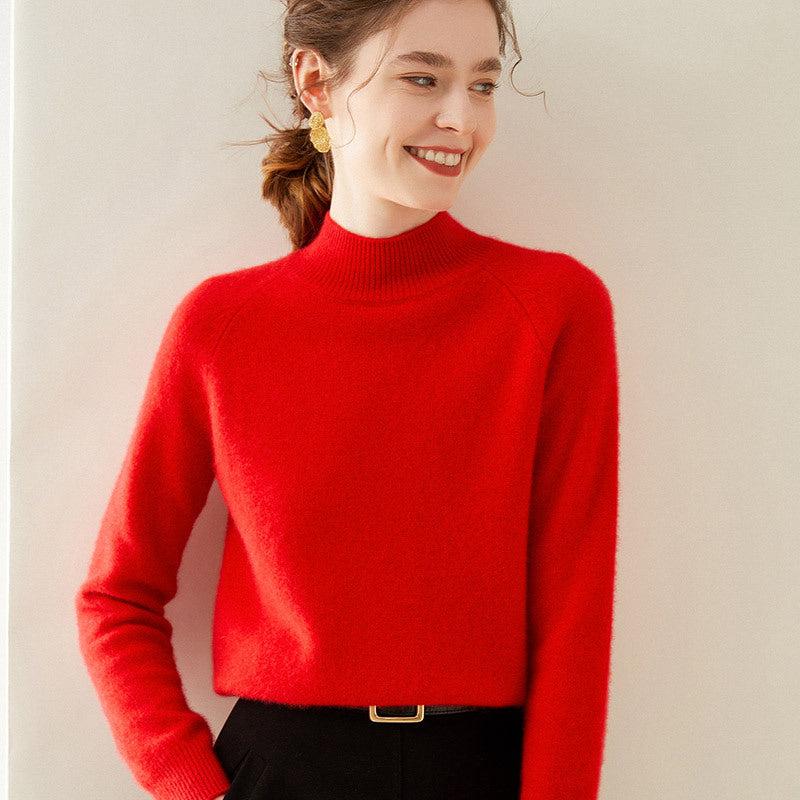 Daria Pure Cashmere Half Turtleneck Sweater