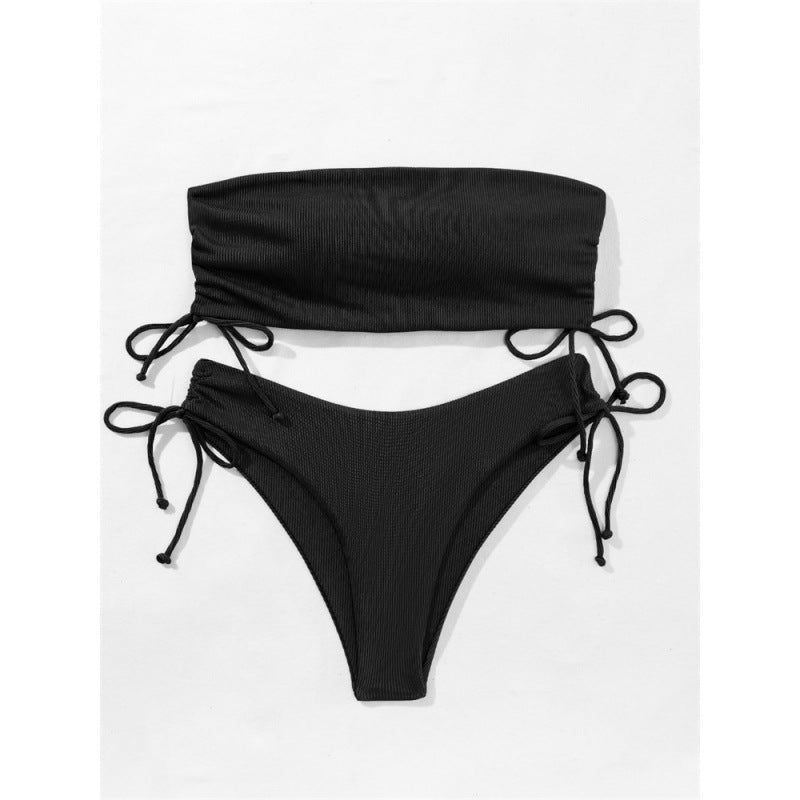 Sophisticated Split Bikini Swimsuit