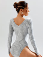 Amanda | V-Neck Bodysuit