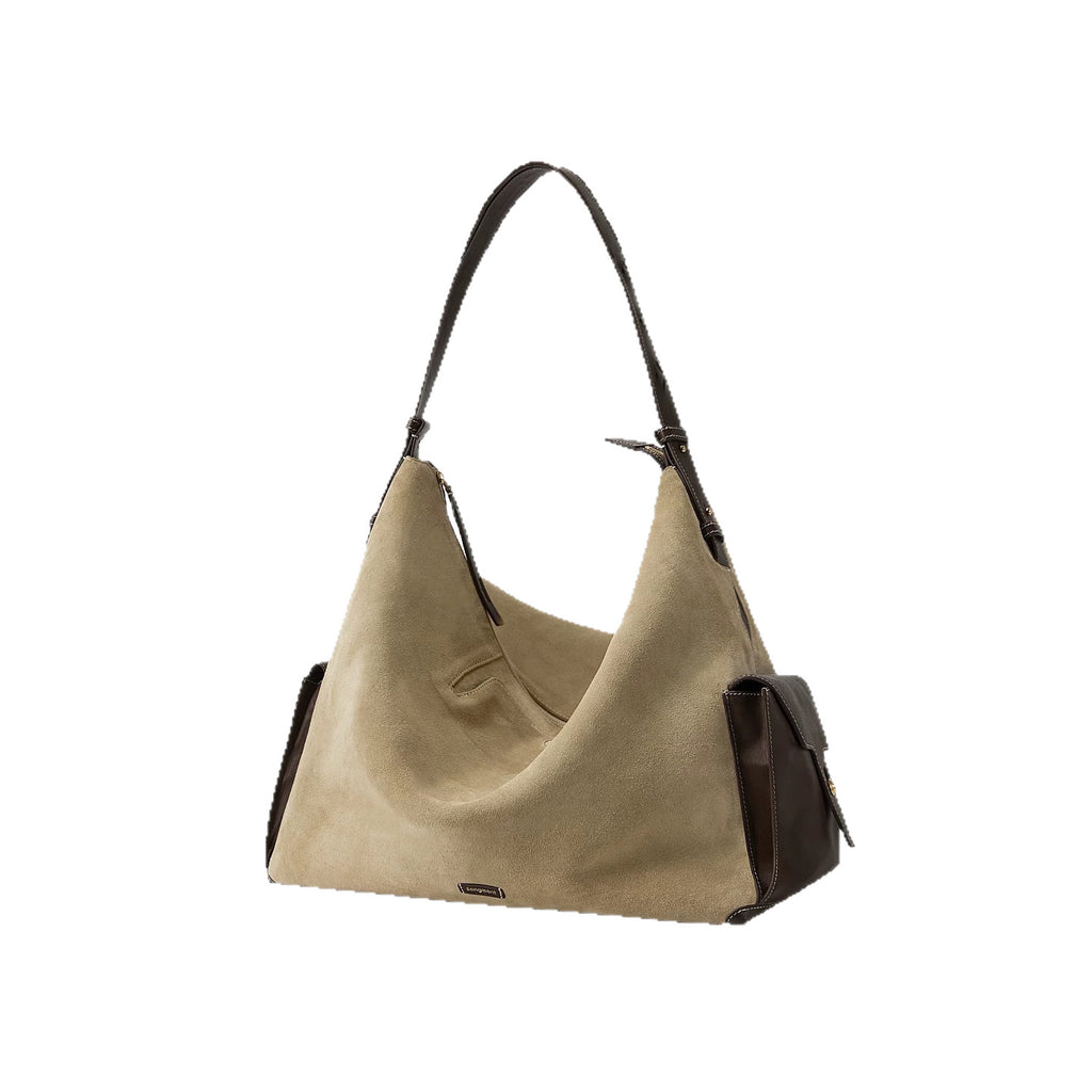 Genuine Leather Crossbody Laptop Hobo Bag